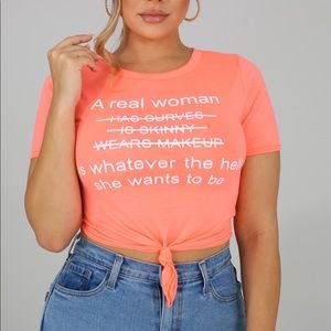 Woman’s Worth t-shirt (peach) 🍑